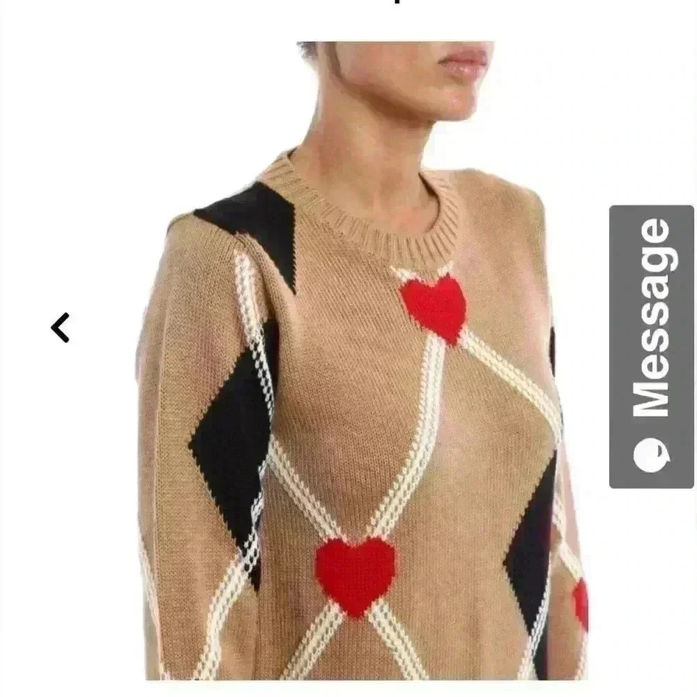 M S G M hearts and diamonds pattern sweater - Picture 3 of 16